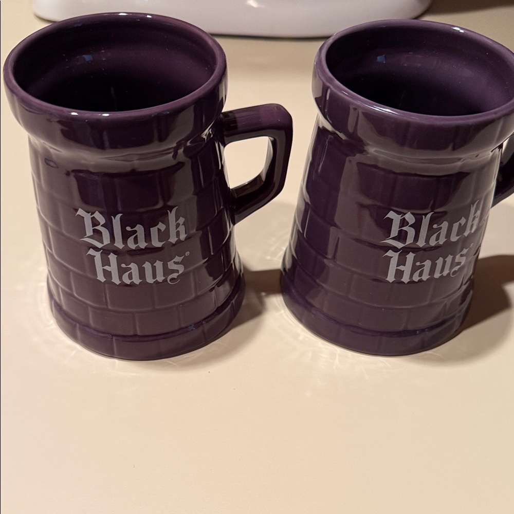 Purple Ceramic Mugs Set